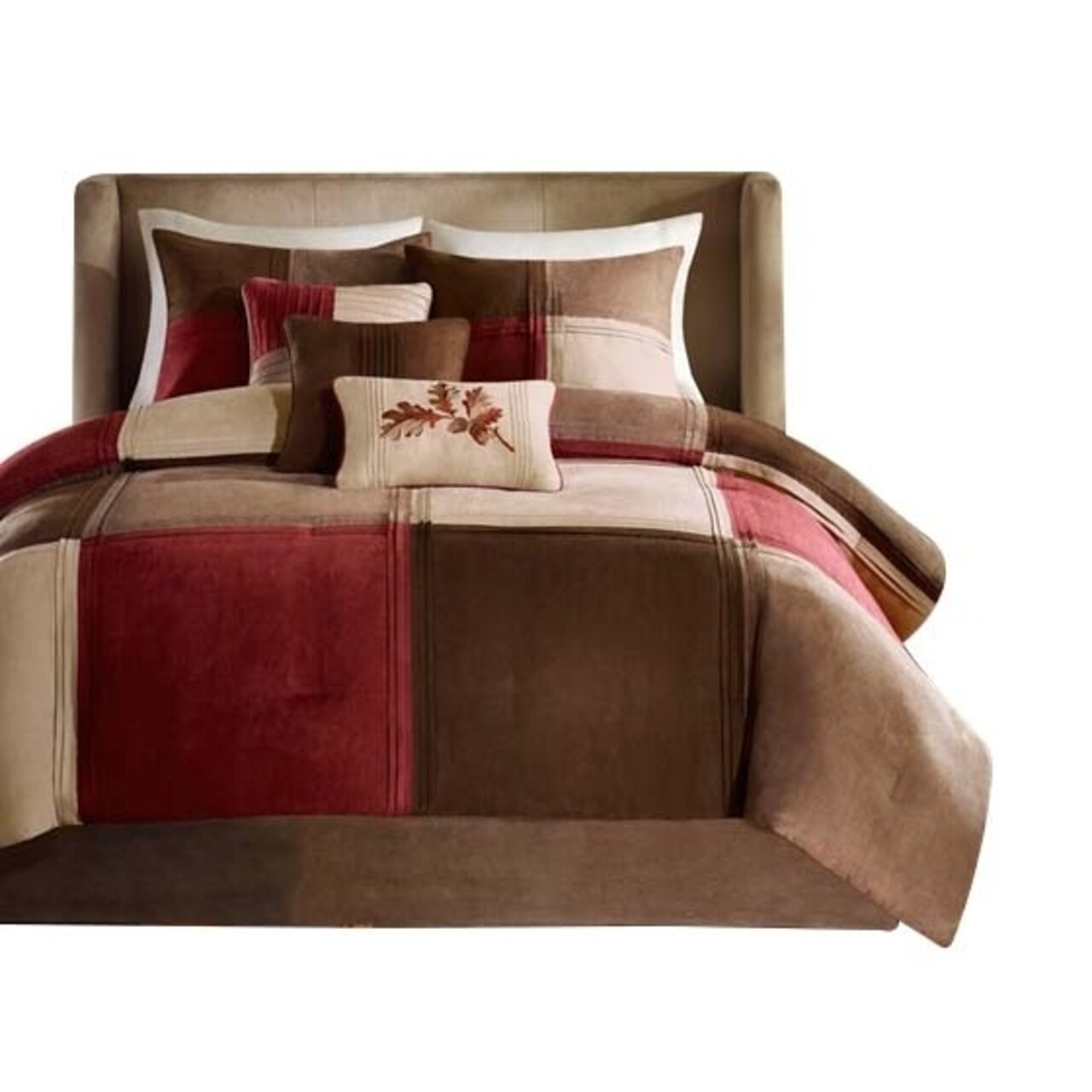 Gracie Mills Florentino 7-Piece Microsuede Comforter Set - Grace-3235